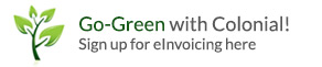 Go-Green with Colonial! Sign up for eInvoicing here